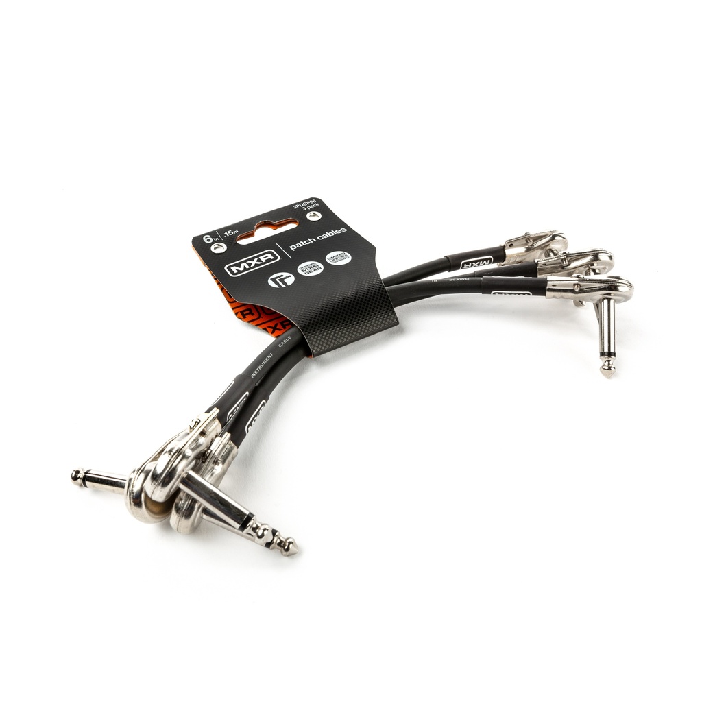 MXR Patch Cable, 6 Inch, 3 Pack