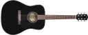 Fender CD-60 Dreadnaught Acoustic with Case, Black
