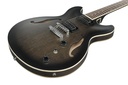 Ibanez Artcore AS53 Semi-Hollow Electric Guitar, Transparent Black Flat