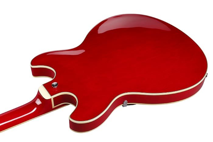 Ibanez Artcore AS7312 12-String Semi-Hollow Electric Guitar, Transparent Cherry Red
