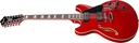 Ibanez Artcore AS7312 12-String Semi-Hollow Electric Guitar, Transparent Cherry Red
