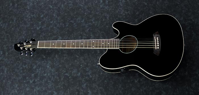Ibanez TCY10E Talman Acoustic Electric Guitar, Black High Gloss