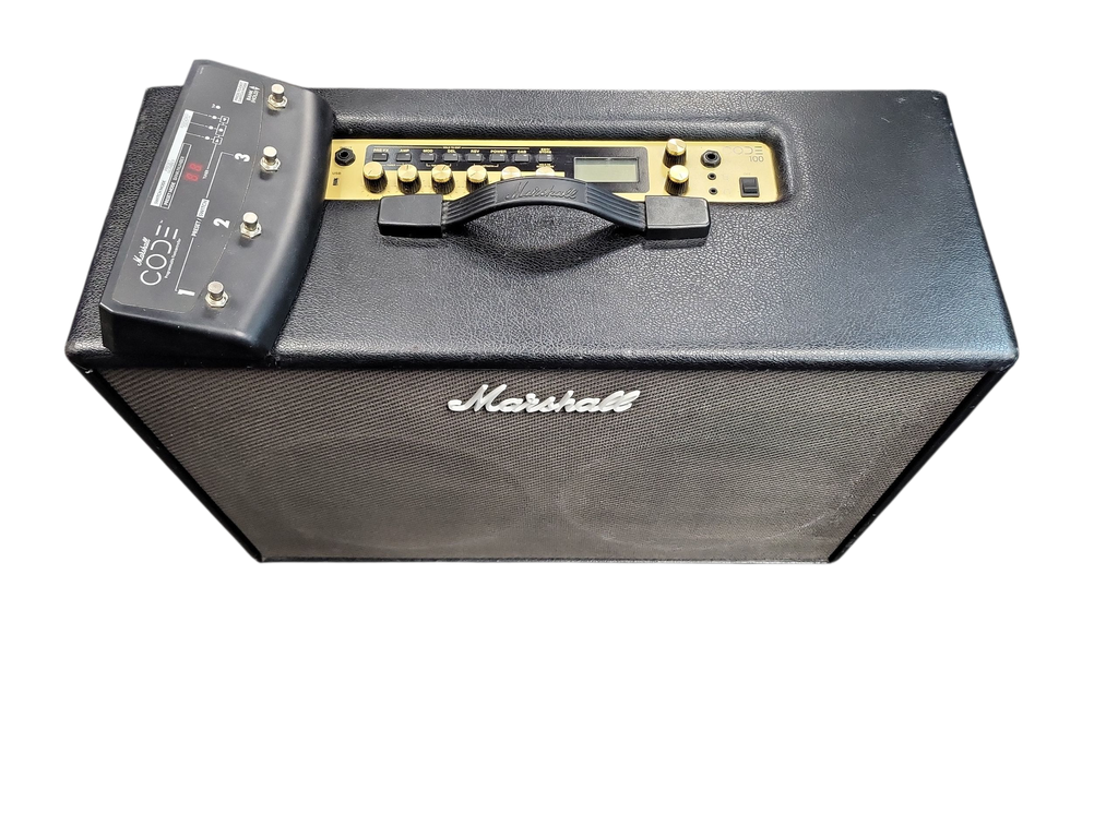 Marshall Code CODE100C 100-Watt 2x12" Digital Modeling Guitar Combo w/ Footswitch