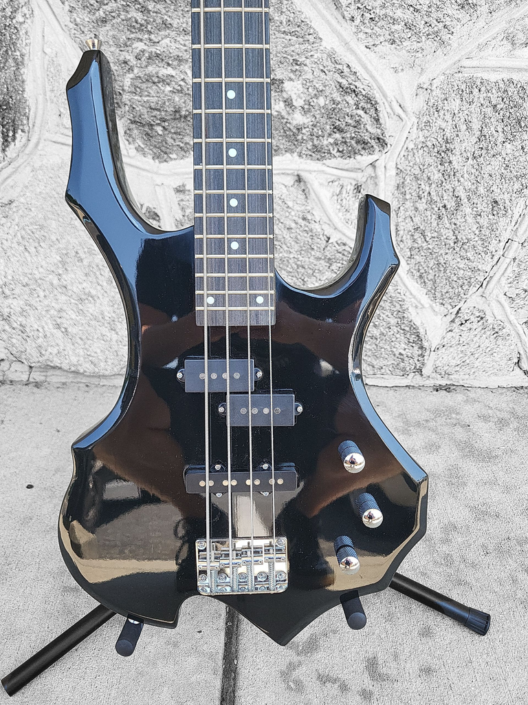 Glarry Burning Fire Bass Pack, Black