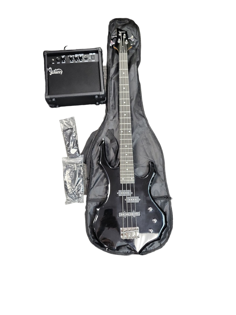 Glarry Burning Fire Bass Pack, Black