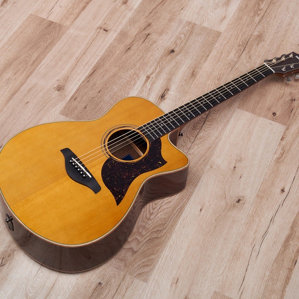 Yamaha A5R Concert Body Acoustic Electric Guitar, Vintage Natural, Made in Japan