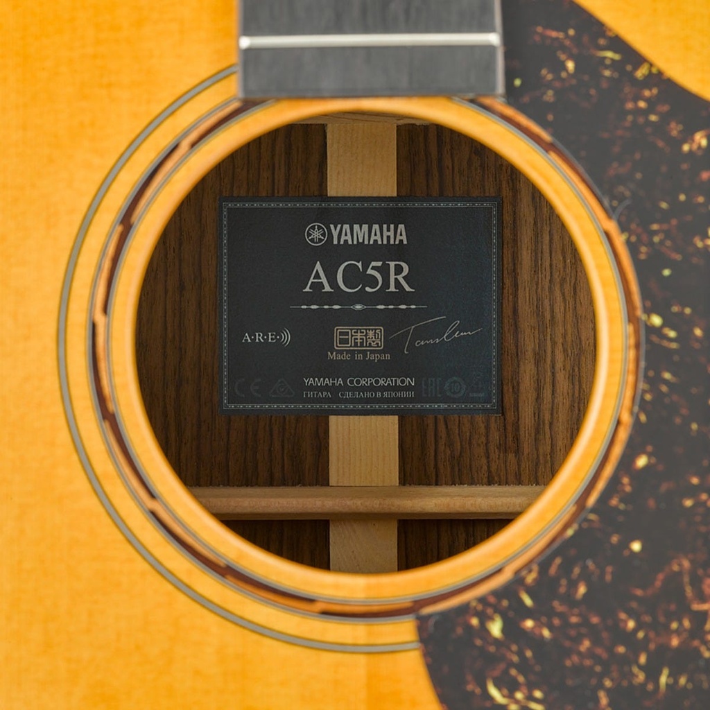 Yamaha A5R Concert Body Acoustic Electric Guitar, Vintage Natural, Made in Japan