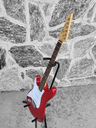 SX VTG Series Strat Style Guitar, Lefty, Metallic Red