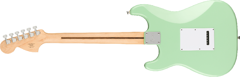 Squier FSR Affinity Series Stratocaster, Laurel Fingerboard, White Pickguard, Surf Green
