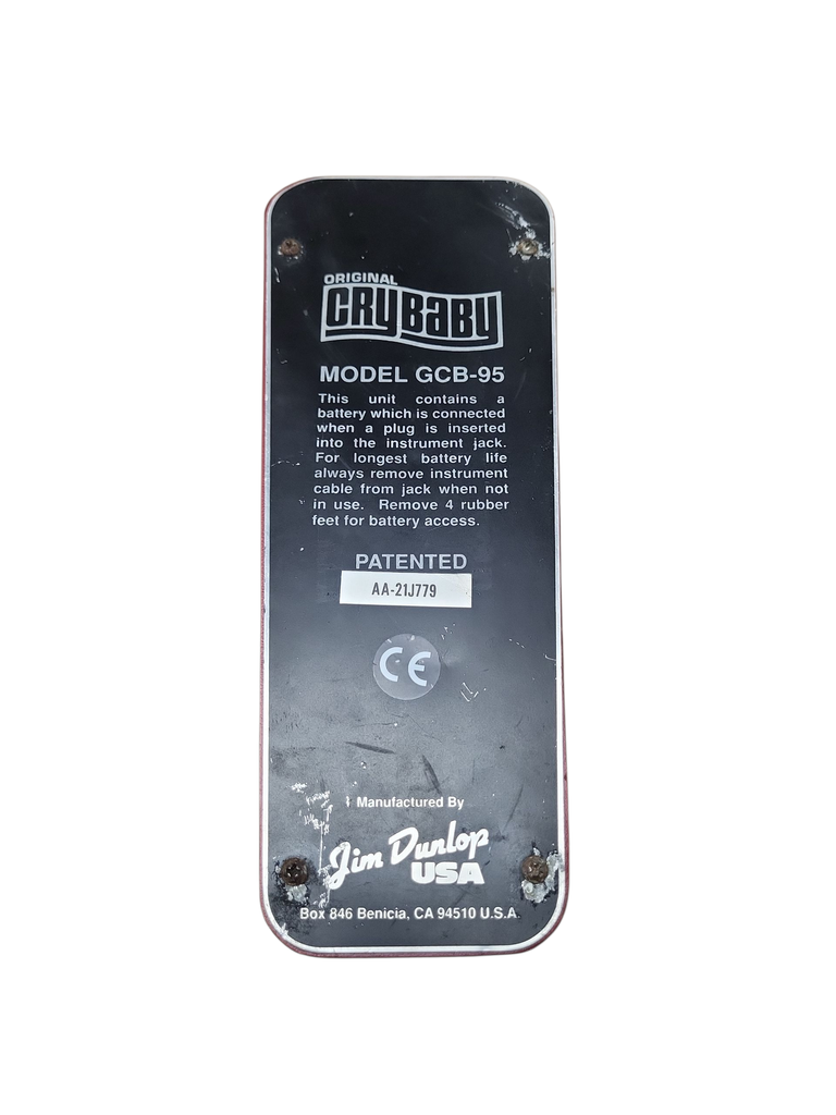 Dunlop GCB95 Cry Baby Standard Wah 1982 - Present - Black