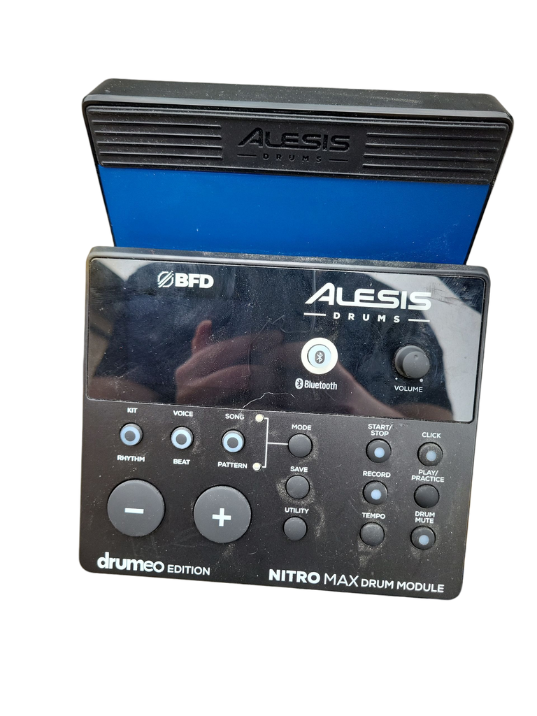 Alesis Nitro Max Kit Electronic Drum Set Blue Drumeo Edition
