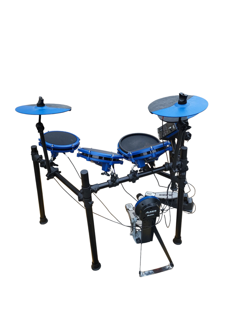 Alesis Nitro Max Kit Electronic Drum Set Blue Drumeo Edition
