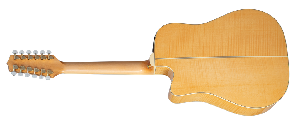 Takamine GD74CE-12U Dreadnaught 12-String Unison Tuned Acoustic Electric Guitar, Natural