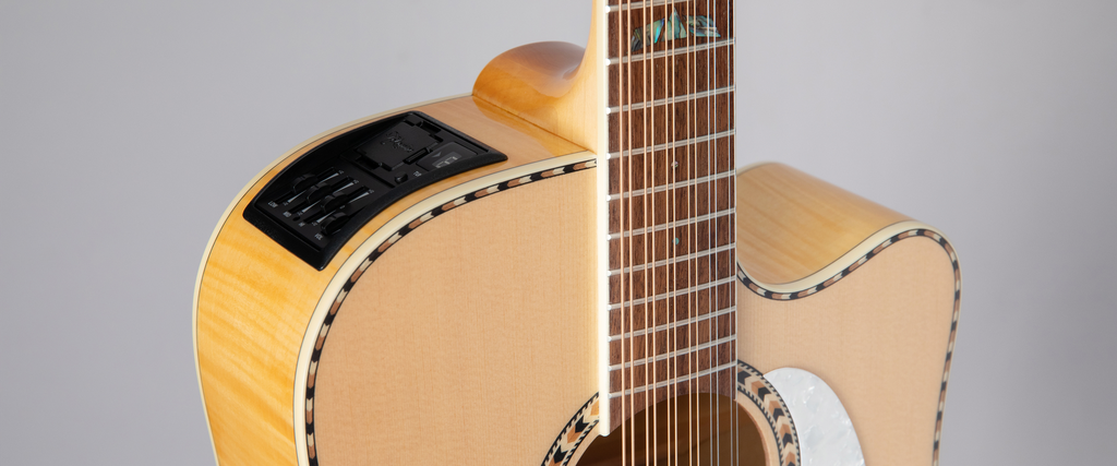 Takamine GD74CE-12U Dreadnaught 12-String Unison Tuned Acoustic Electric Guitar, Natural