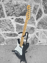 Fender American Standard Stratocaster, Lefty, Black, Maple, 1999, Upgrades and Case