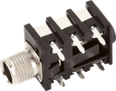 Fender REAN 1/4" Stereo Jack, PC Mount, 6 Pins, Metal Threads