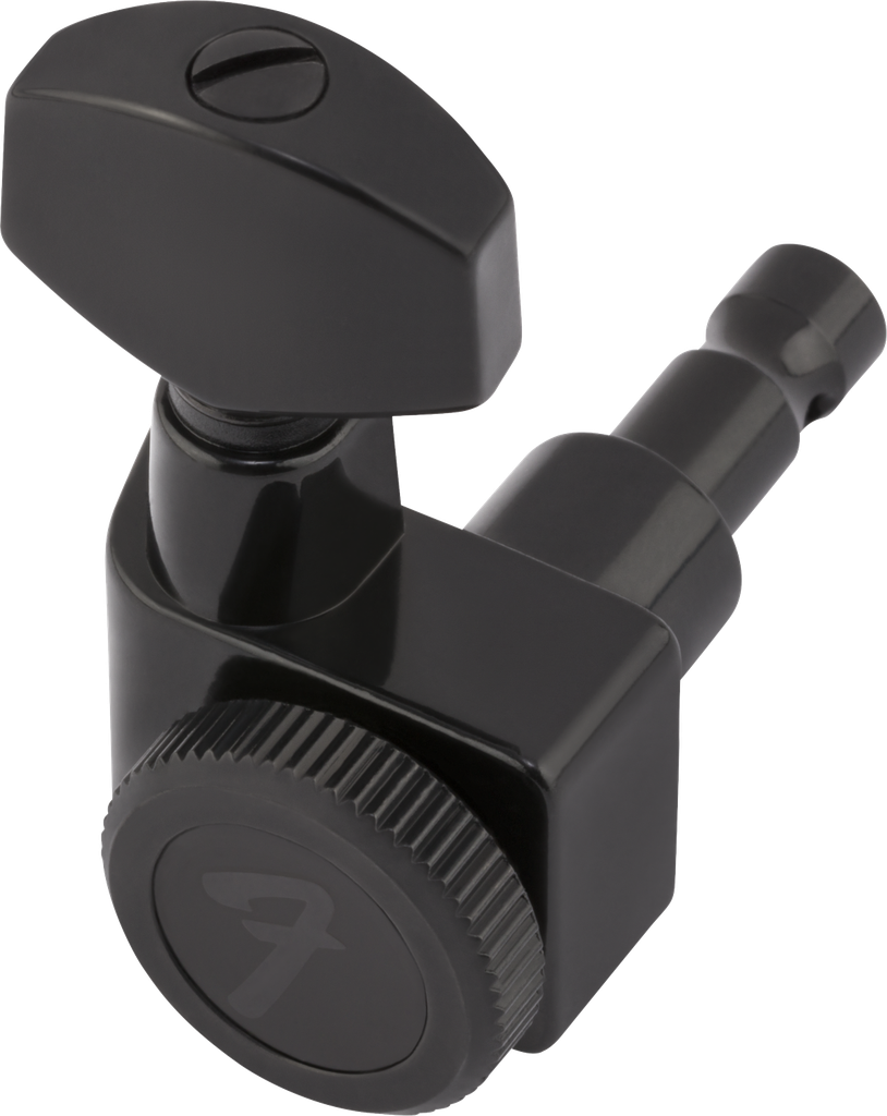 Fender Locking Stratocaster®/Telecaster® Staggered Tuning Machines, Black, Set of 6