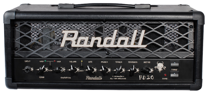 Randall Diavlo 20 Watt Tube Head with Footswitch, RD20H