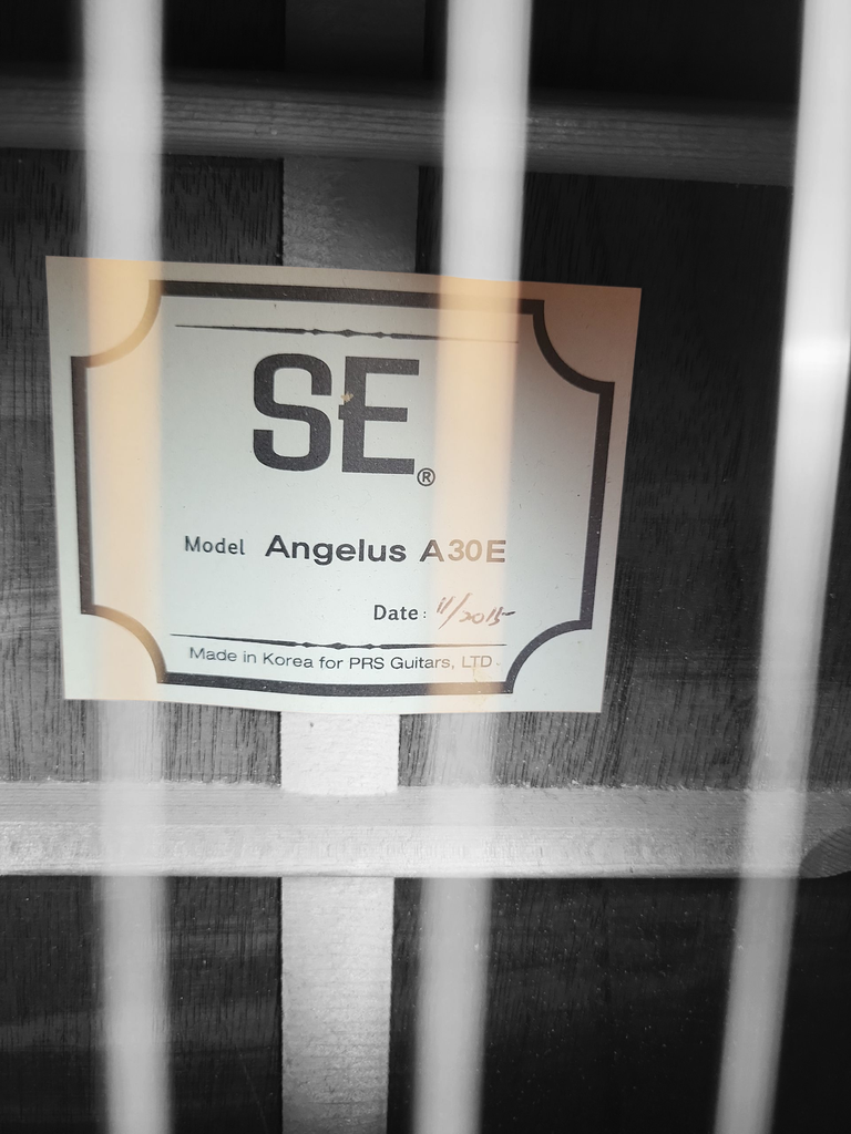 PRS SE Angelus A30E Acoustic Electric Guitar with Case