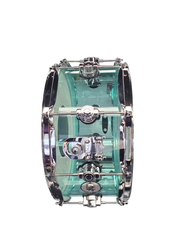 DW Design Series Acrylic Snare, Sea Glass, 14x6
