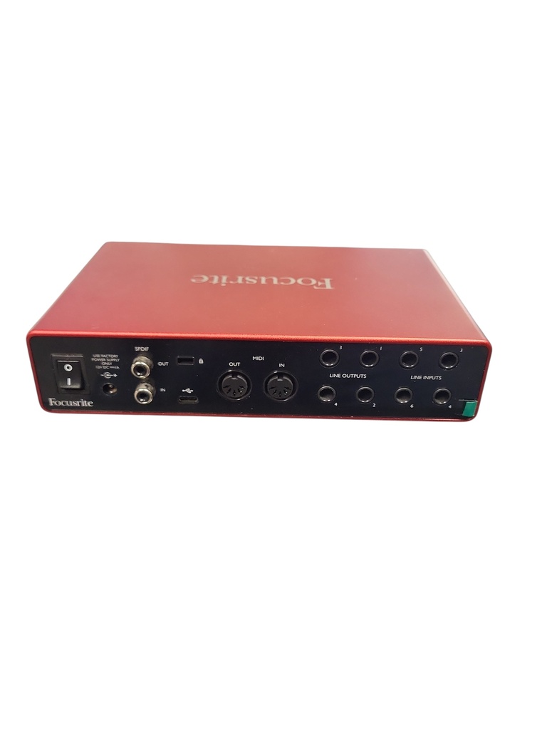 Focusrite Scarlett 8i6 3rd Gen USB Audio Interface 2019 - Present - Red / Black