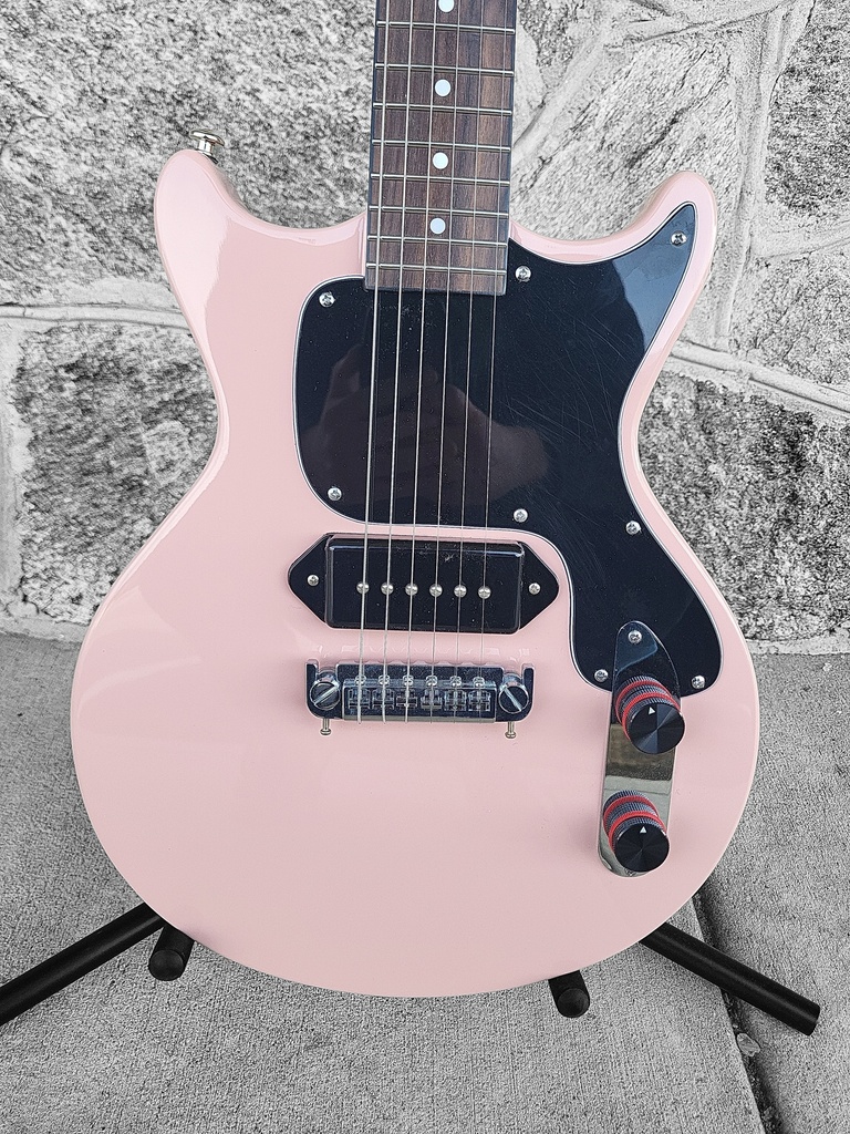 Westcreek DC P90 Electric Guitar, Shell Pink