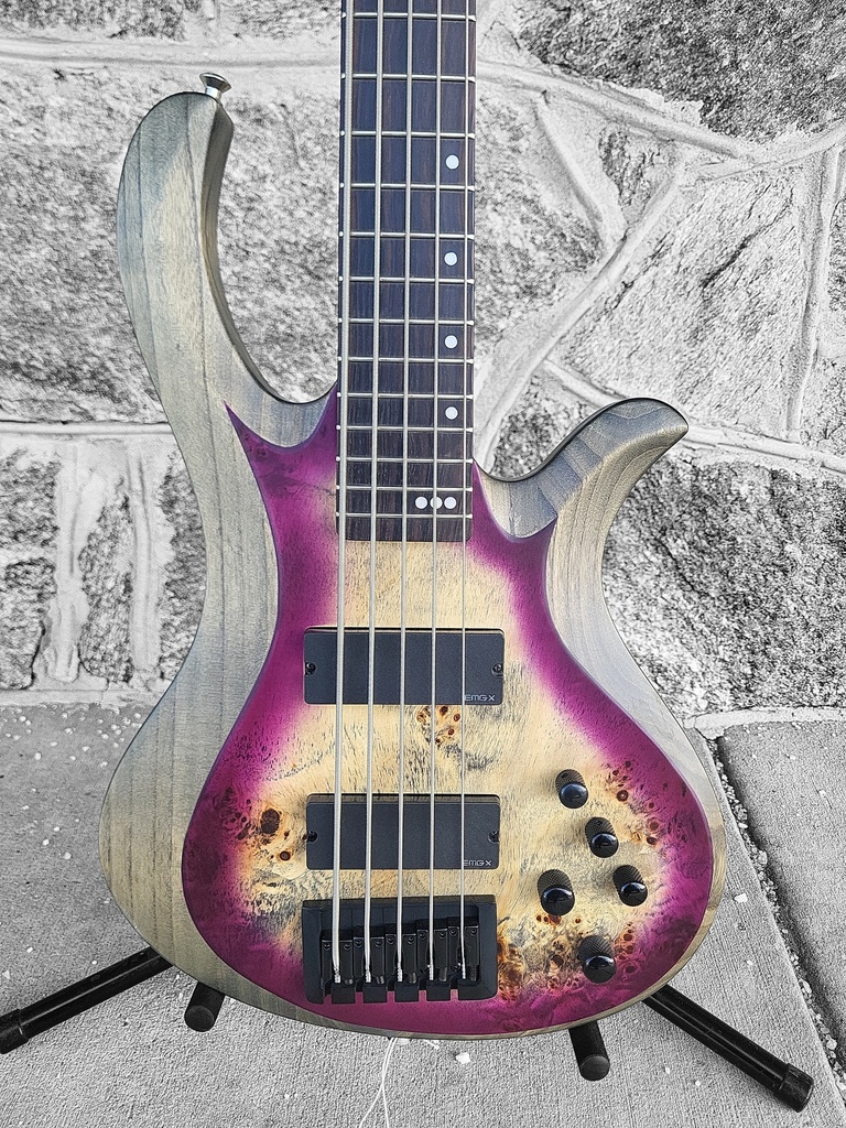 Schecter Riot-5 5-String Bass, Aurora Burst