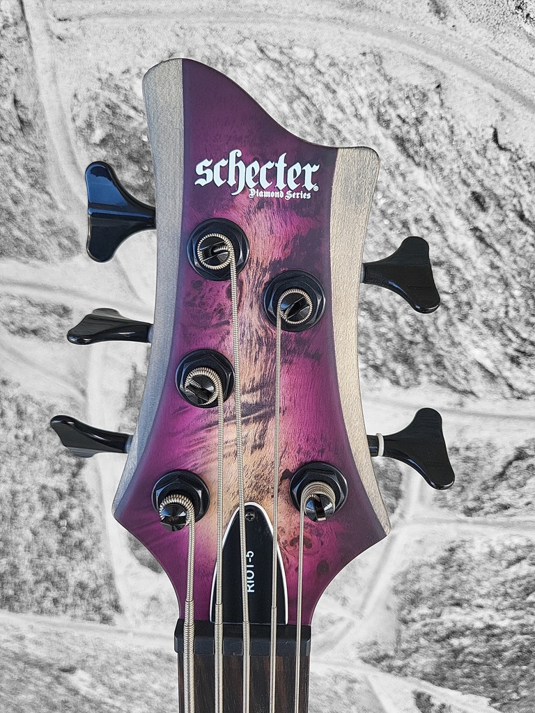 Schecter Riot-5 5-String Bass, Aurora Burst