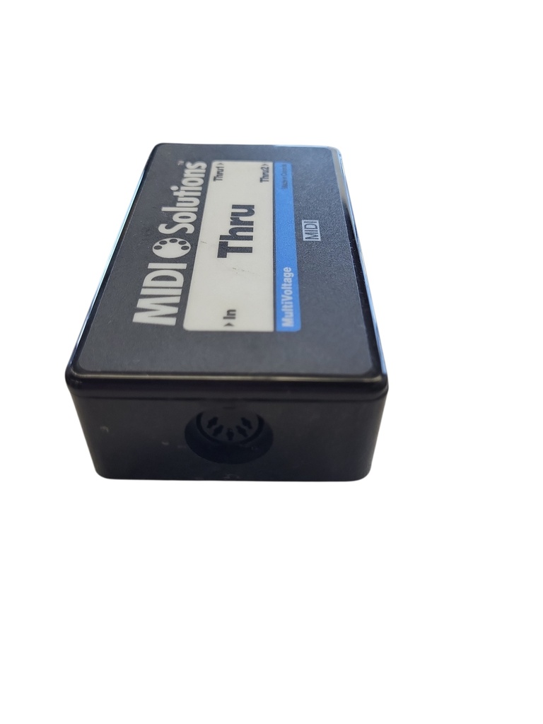 MIDI Solutions MultiVoltage Thru 1-in 2-out MIDI Through Box