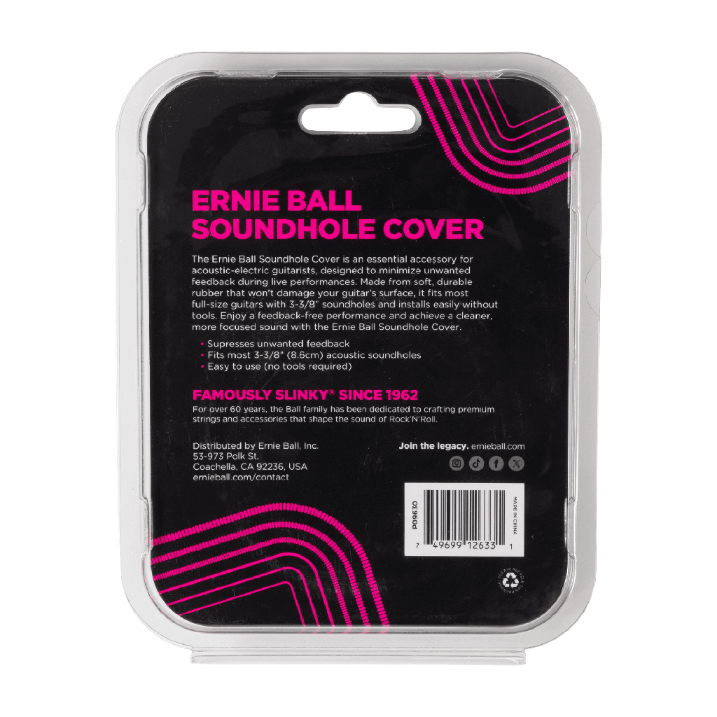 Ernie Ball Acoustic Sound Hole Cover 3-3/8 inch