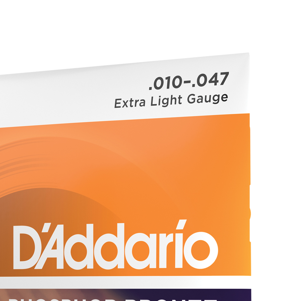 D'Addario Phosphor Bronze Strings, 10-47 Extra Light, EJ15