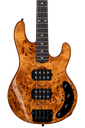 Sterling by Music Man StingRay HH RAY34HH Poplar Burl, Amber