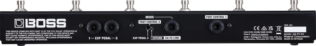 Boss GA-FC EX Floor Control for Roland and Boss Amps