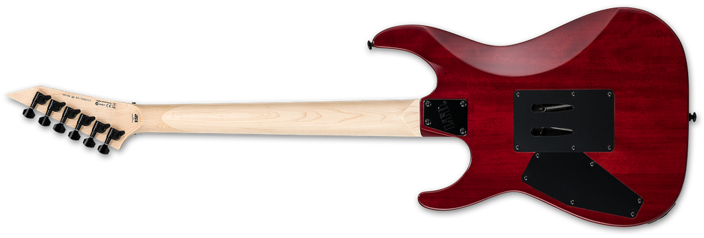 ESP Ltd M-200, Flame Maple, See-thru Red