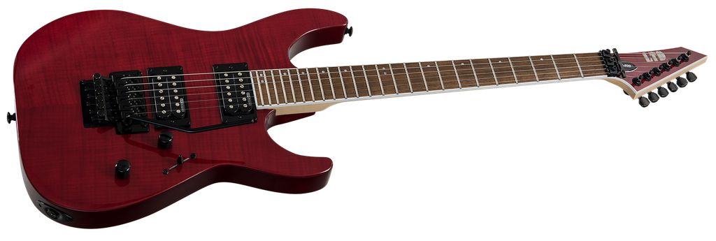 ESP Ltd M-200, Flame Maple, See-thru Red