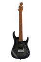 Sterling by Music Man JP157 Flame Maple, Trans Black Satin