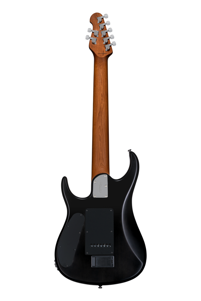 Sterling by Music Man JP157 Flame Maple, Trans Black Satin