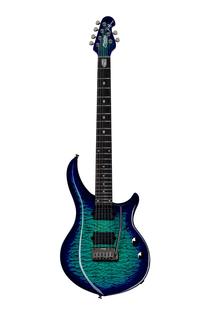 Sterling by Music Man Majesty MAJ200X Quilted Maple, Cerulean Paradise