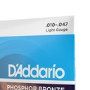 D'Addario Phosphor Bronze 12-String Set, 10-47, Light, EJ38