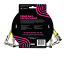 Ernie Ball 1' Angle / Angle Patch Cable 3-Pack - White  