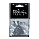 Ernie Ball 1.5mm Black Large Shield Prodigy Picks 6-pack  