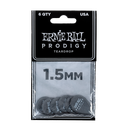 Ernie Ball 1.5mm Black Teardrop Prodigy Picks 6-pack