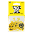Ernie Ball 1.5mm Yellow Everlast Picks 12-pack  