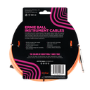Ernie Ball 10' Braided Straight / Angle Instrument Cable - Neon Orange
