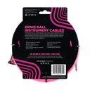 Ernie Ball 10' Braided Straight / Angle Instrument Cable - Neon Pink