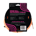 Ernie Ball 18' Braided Straight / Angle Instrument Cable - Neon Orange