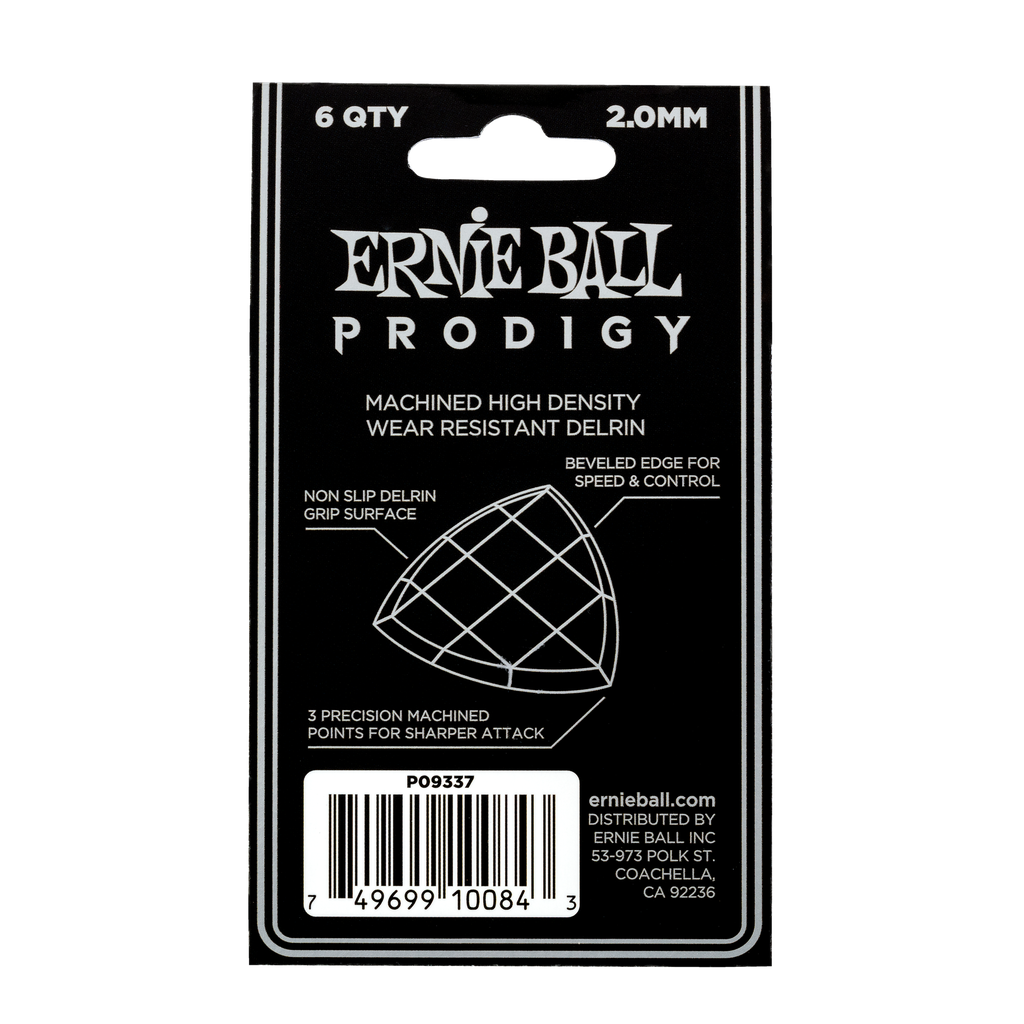 Ernie Ball 2.0mm White Shield Prodigy Picks 6-pack  