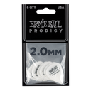 Ernie Ball 2.0mm White Standard Prodigy Picks 6-pack  