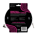 Ernie Ball 20' Straight / Angle Instrument Cable - White  
