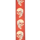 D'Addario Alchemy Woven Guitar Strap, Live Life Skull